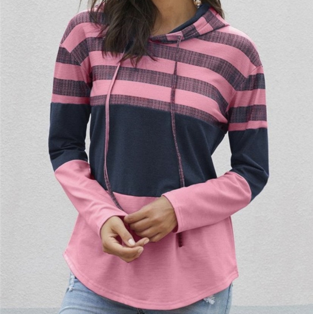 Stripe ColorBlock Hoodie